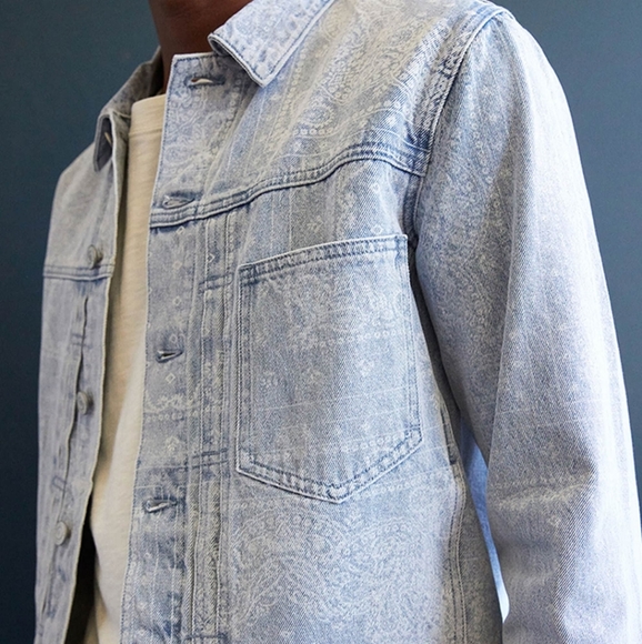Pacsun Bandana Print Denim Jacket 